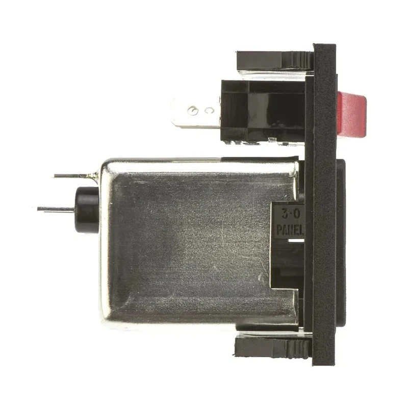 Bulgin 250V AC 6A Snap-in IEC Filter Male 1 Pole 1 Fuse BZV01/A0620/02