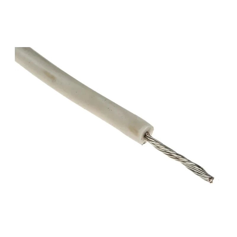Alpha Wire Hookup Wire Silicone Series White 0.52 mm², 20 AWG, 10/0.25 mm Strands, 30 m Length 392045 WH005