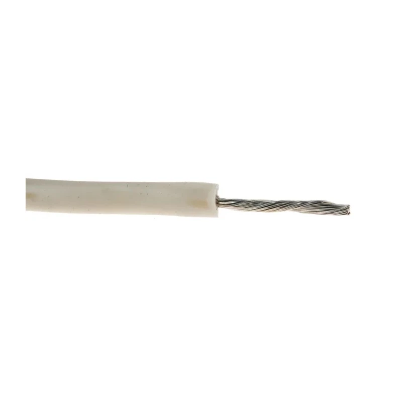 Alpha Wire Hookup Wire Silicone Series White 0.52 mm², 20 AWG, 10/0.25 mm Strands, 30 m Length 392045 WH005