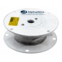 Alpha Wire Hookup Wire Silicone Series White 0.52 mm², 20 AWG, 10/0.25 mm Strands, 30 m Length 392045 WH005
