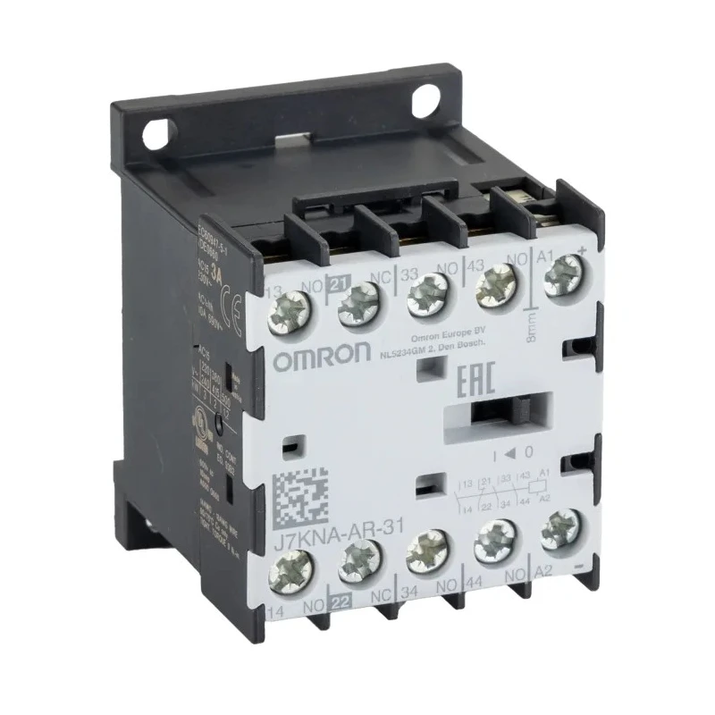 Omron Contactor Relay 4-Pole 10 A, 110V AC Coil, 1.2 W Power Rating, 3 NO/1 NC Contact Configuration J7KNA