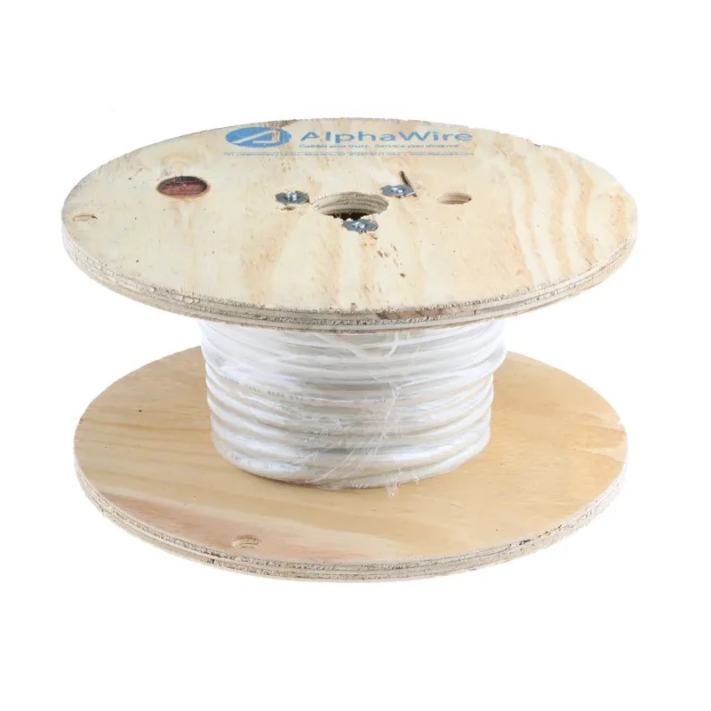 Alpha Wire Hookup Wire Silicone Series White 2.1 mm² Cross Sectional Area 14 AWG, 41x0.25 mm Core Strands, 30 m 391497 WH005