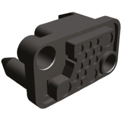 TE Connectivity Metrimate Male Connector Housing 5.08 mm Pitch 15 Way 5 Row Straight 213426-1