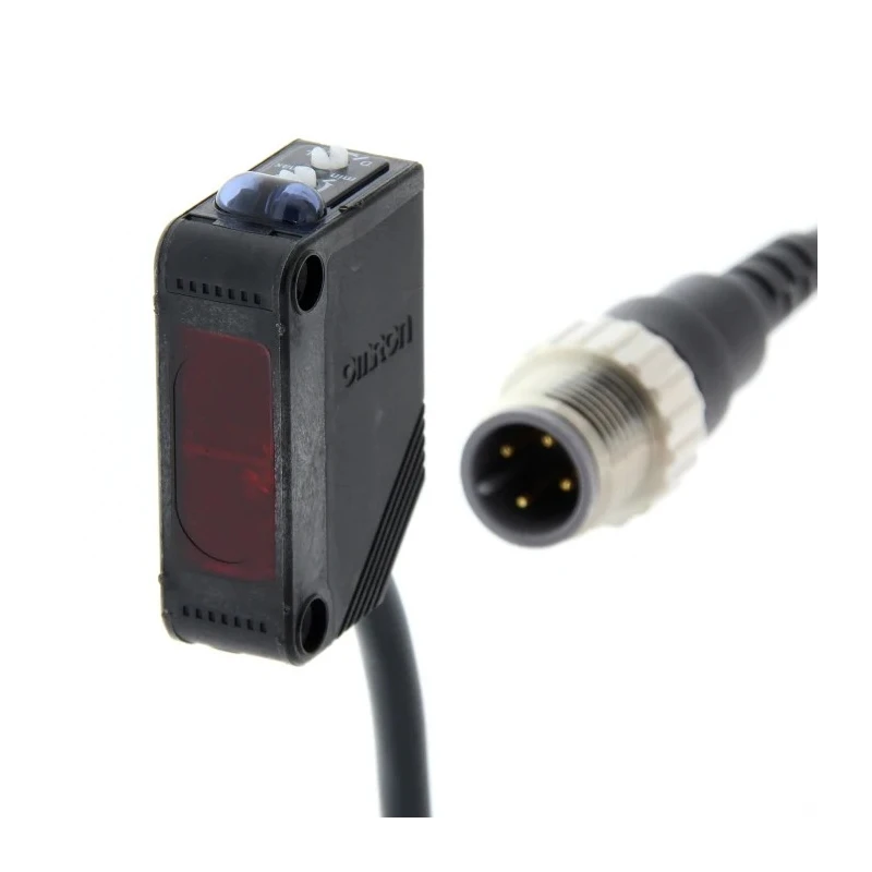 Omron Polarised Retro Reflection Photoelectric Sensor Block Style Detection Range 5 to 100 mm PNP Output E3Z-D81-M1J 0.3M