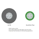 Alpha Wire Ecogen Ecowire Plus Series Green 0.33 mm² Hook Up Wire, 22 AWG, 7/0.25 mm Core Strands, 30 m Length 6823 GR005