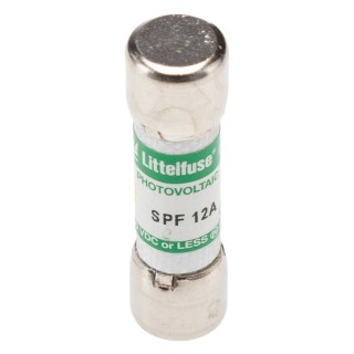 Littelfuse 12A F Melamine Cartridge Fuse 10 x 38 mm 1kV DC Solar Protection 0SPF012.H