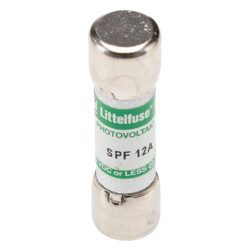 Littelfuse 12A F Melamine Cartridge Fuse 10 x 38 mm 1kV DC Solar Protection 0SPF012.H