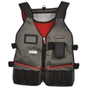 CK Polyester 14 Pocket Tool Jacket High Visibility Adjustable Safety Vest MA2729