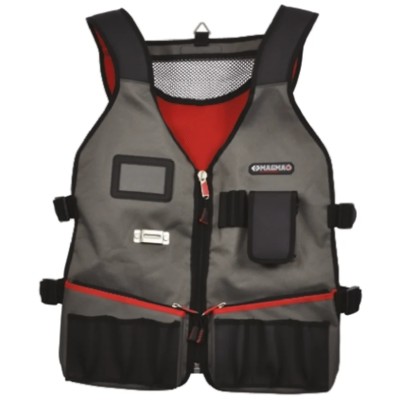 CK Polyester 14 Pocket Tool Jacket High Visibility Adjustable Safety Vest MA2729
