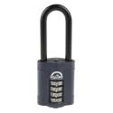 RS PRO Combination Padlock Die Cast Weatherproof Padlock 8mm Shackle, 50mm Body CP50 2.5