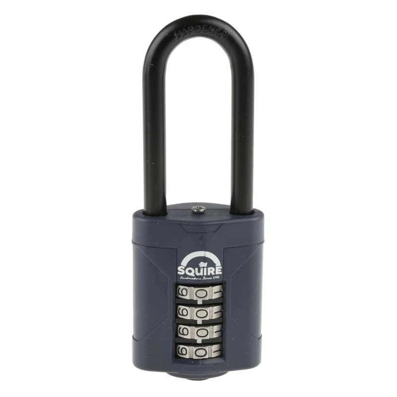 RS PRO Combination Padlock Die Cast Weatherproof Padlock 8mm Shackle, 50mm Body CP50 2.5