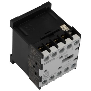 Omron Contactor 3-Pole 12A 9 kW 400V Coil with 1 NO Auxiliary Contact J7KNA