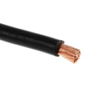 RS PRO Black 25 mm² Hook Up Wire, 4 AWG, 196 x 0.4 mm Core Strands, 100 m Length, Polyvinyl Chloride Jacket, 600V 760-8721