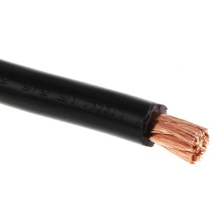 RS PRO Black 25 mm² Hook Up Wire, 4 AWG, 196 x 0.4 mm Core Strands, 100 m Length, Polyvinyl Chloride Jacket, 600V 760-8721