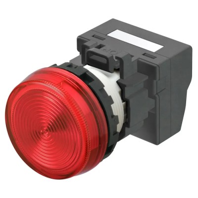 Omron Red Indicator Pilot Light Panel Mount 22 mm IP66 Crimp Termination 24V M22N-BN-TRA-RC-P