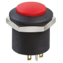 Apem Illuminated Push Button Switch, Latching and Momentary Operation, Panel Mount, 24.2 mm Cutout, DPDT, Red FPAR3D1462C1X