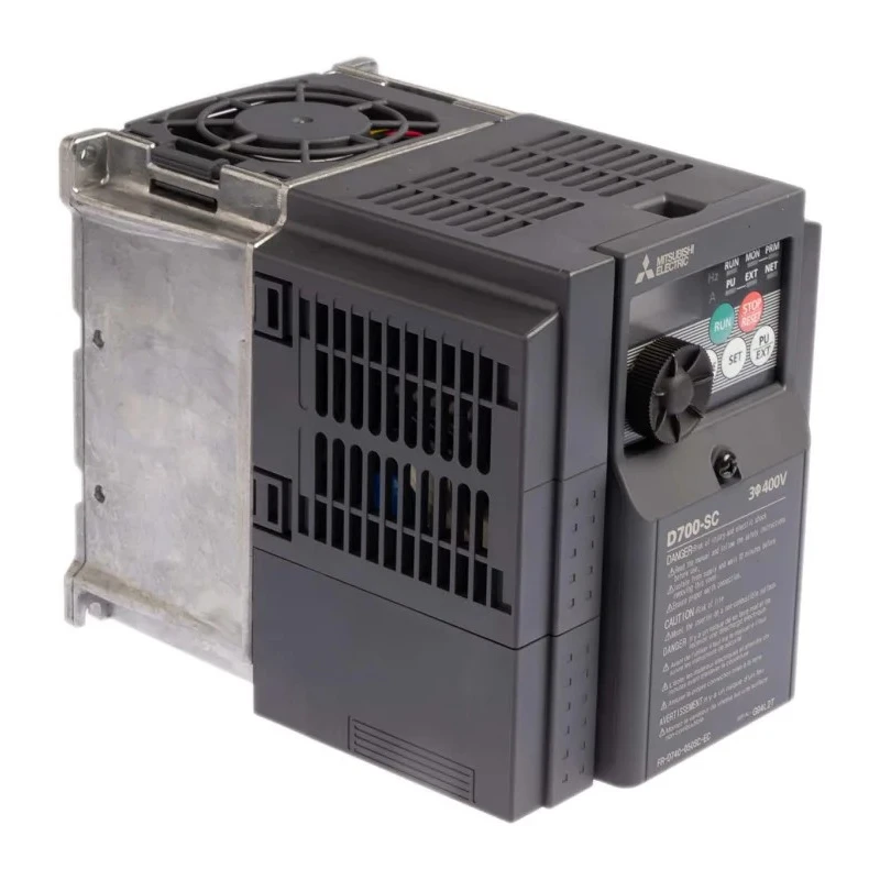 Mitsubishi Electric Inverter Drive 2.2 kW 3 Phase Vector Control Variable Frequency 400V AC 5A FR-D740-050SC-EC