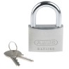 ABUS Weatherproof Keyed Titalium Padlock, 9.5 mm Shackle Diameter, 43.5 mm Shackle Length, 60 mm Body 64TI/60