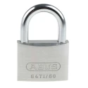 ABUS Weatherproof Keyed Titalium Padlock, 9.5 mm Shackle Diameter, 43.5 mm Shackle Length, 60 mm Body 64TI/60