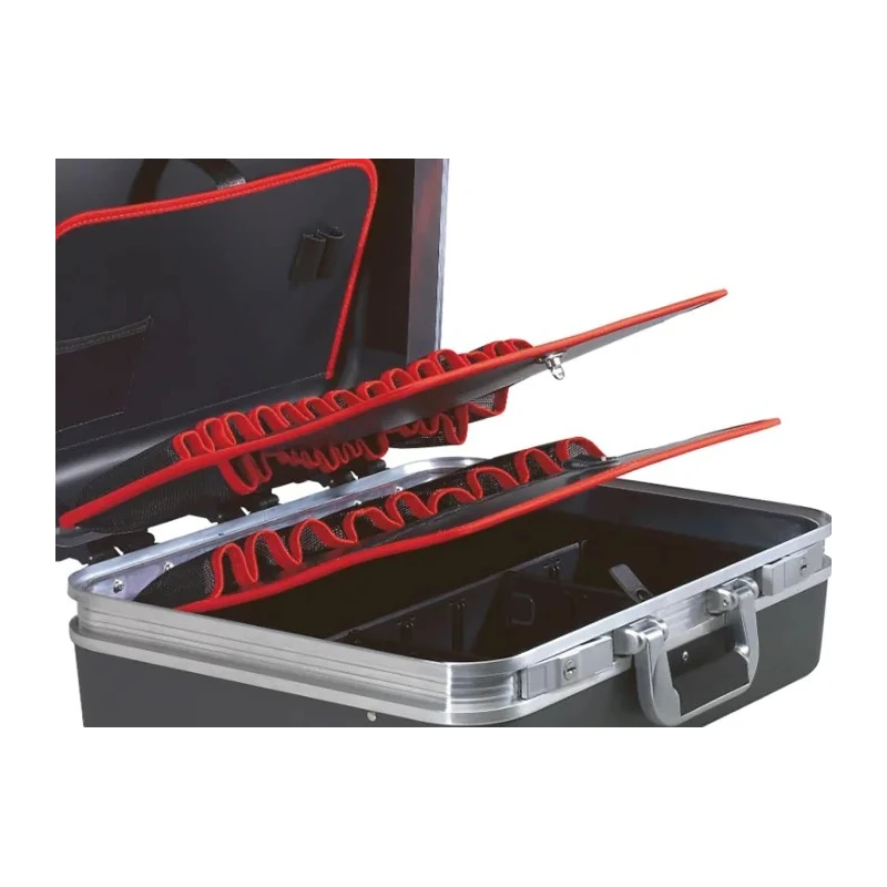 Facom Plastic Tool Case with Key Lock, 5 Compartments, 4 Trays, 486mm x 430mm x 205mm BV.51APR