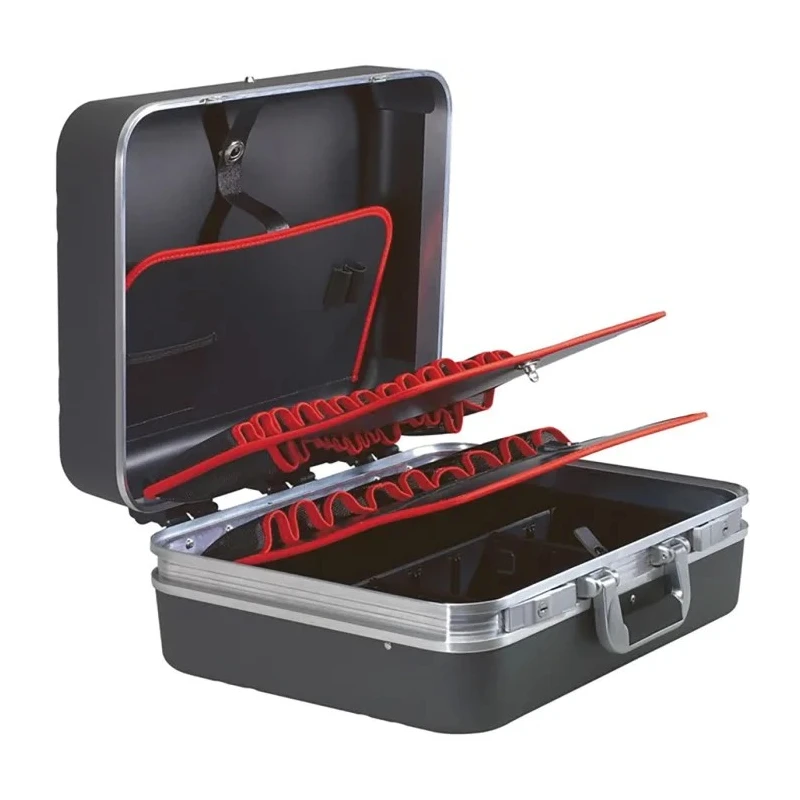 Facom Plastic Tool Case with Key Lock, 5 Compartments, 4 Trays, 486mm x 430mm x 205mm BV.51APR