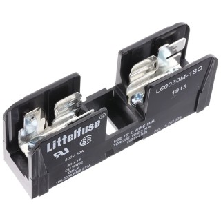 Littelfuse 30A Rail Mount Fuse Holder for 10 x 38 mm, 1P-Pole, 600V ac L60030M1SQ
