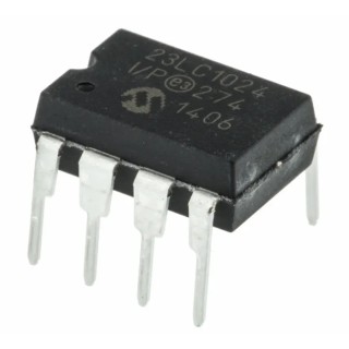Microchip Static RAM 1MB 128K x 8 bit 5ns Access Time 20MHz 23LC1024-I/P