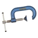 RS PRO Heavy Duty 100 mm x 70 mm Black G Clamp Cast Iron Frame with Forged Steel Spindle 771-9344