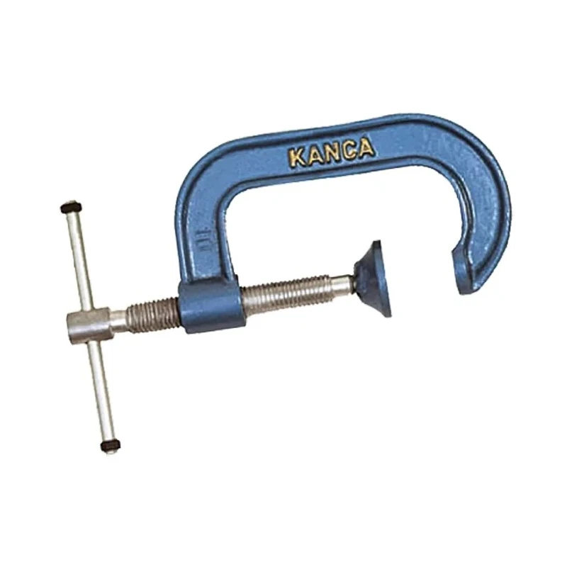 RS PRO Heavy Duty 100 mm x 70 mm Black G Clamp Cast Iron Frame with Forged Steel Spindle 771-9344