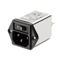 Schaffner 250V AC 10A Flange IEC Filter Male 1 Pole Faston FN9263-10-06