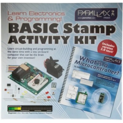 Parallax Inc BASIC Stamp Activity Kit Microcontroller Development Kit MCU 90005