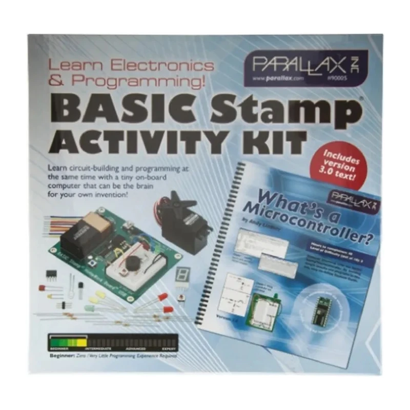 Parallax Inc BASIC Stamp Activity Kit Microcontroller Development Kit MCU 90005