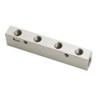 Legris Pneumatic 3 Outlet Female Manifold, Anodised Aluminium, 20 bar, 110mm Length, Model 3311 13 17 03