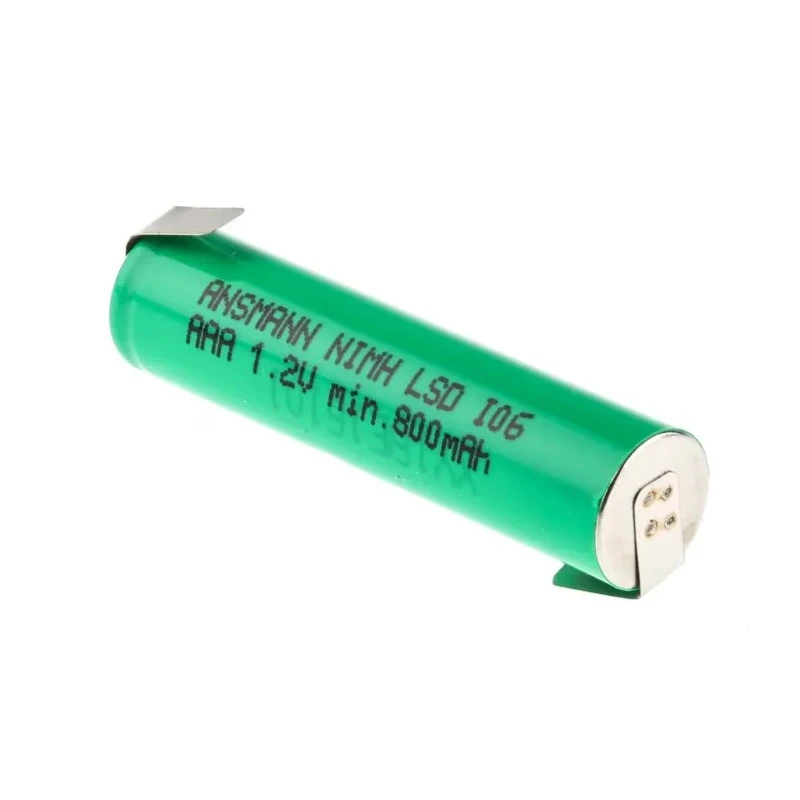 Ansmann Nickel Metal Hydride Rechargeable AAA Battery 800 mAh Capacity, 1.2 V 2311-3003