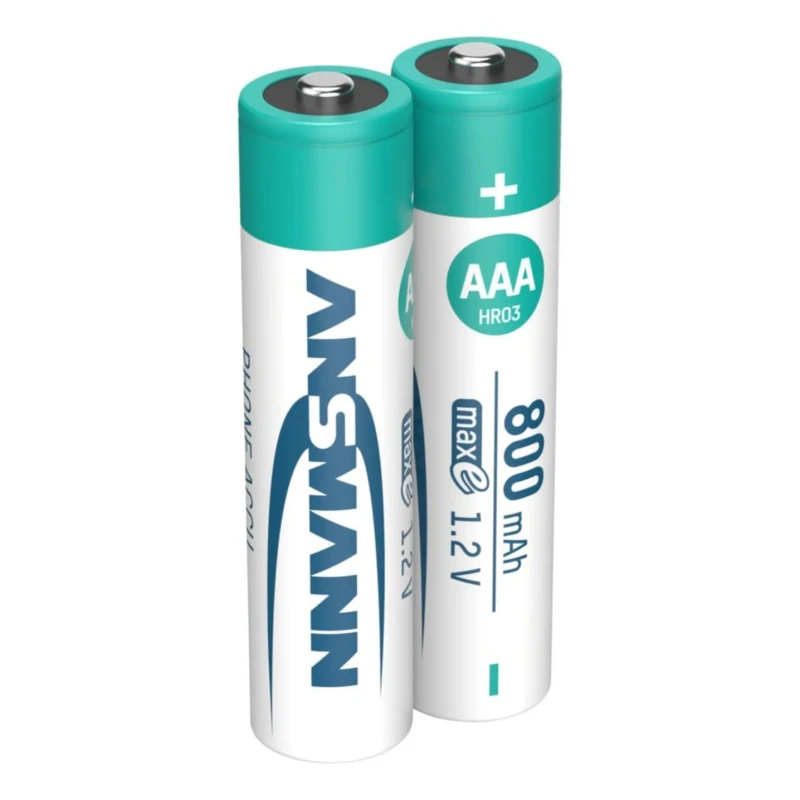 Ansmann Nickel Metal Hydride Rechargeable AAA Battery 1.2 V, 800 mAh, Ansmann MaxE Series 5035332