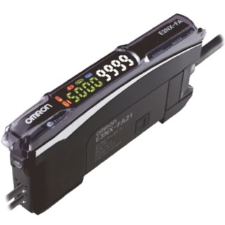 Omron Fibre Optic Sensor Detection Range 6 m, PNP Output, Red LED Light Source, Power Consumption 1.08 W, 30V DC E3NX-FA9TW