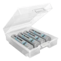 Ansmann Battery Box for 4 AAA, AA Batteries Storage and Organisation 4000740