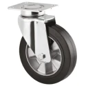 Tente Heavy Duty Swivel Castor, 450 kg Load Capacity, 200 mm Elastic Tyre Wheel, Pressed Steel Frame with 3640IEP200P63