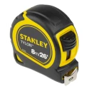 Stanley Tylon 8 m Tape Measure, Imperial and Metric Units, 25mm Blade Width, Black Case 1-30-656