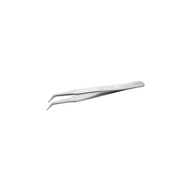 ideal-tek 120mm Stainless Steel Grooved ESD Safe Tweezer 09.SM111.SA.1