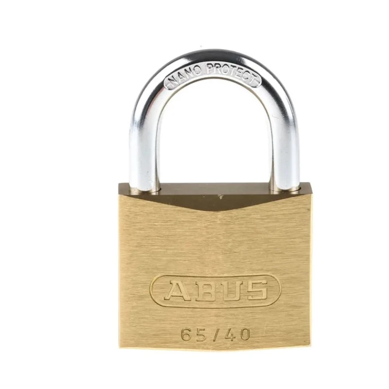 ABUS Steel, Brass Weatherproof Padlock Keyed Alike 6 mm Shackle, 40 mm Body 65/40 KA6401