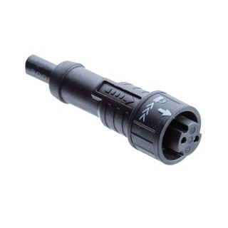 Amphenol Industrial Female 6-Way X Lock A Size to Unterminated Free End Sensor Actuator Cable 1m AU-08BFFM-QL8D01