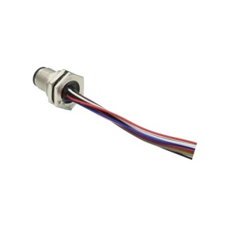 Amphenol Industrial Sensor Actuator Cable Male 17 way M12 to Unterminated Free End 200 mm M12A-17PMMC-SF8B20