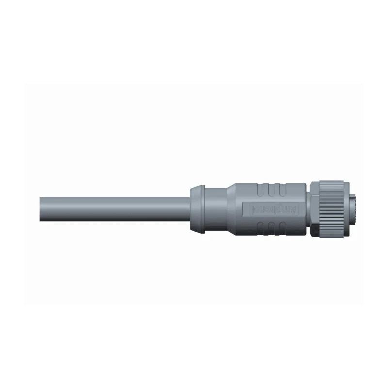 Amphenol Industrial Female 17 Way M12 to Female Unterminated Sensor Actuator Cable, 2 m MSAS-17BFFM-SL8B02