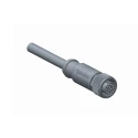 Amphenol Industrial Female 17 Way M12 to Female Unterminated Sensor Actuator Cable, 2 m MSAS-17BFFM-SL8B02
