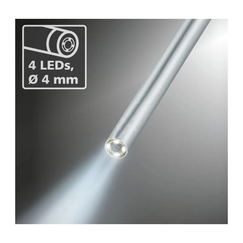 Laserliner Inspection Camera Kit 4 mm Probe Diameter, 400 mm Probe Length, 320 x 240 Pixel Resolution, LED 092.948A