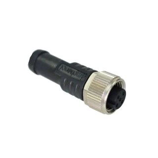 Amphenol Industrial Female 17 Way M12 to Unterminated Sensor Actuator Cable, 1 m MSAS-17BFFM-SL8D01