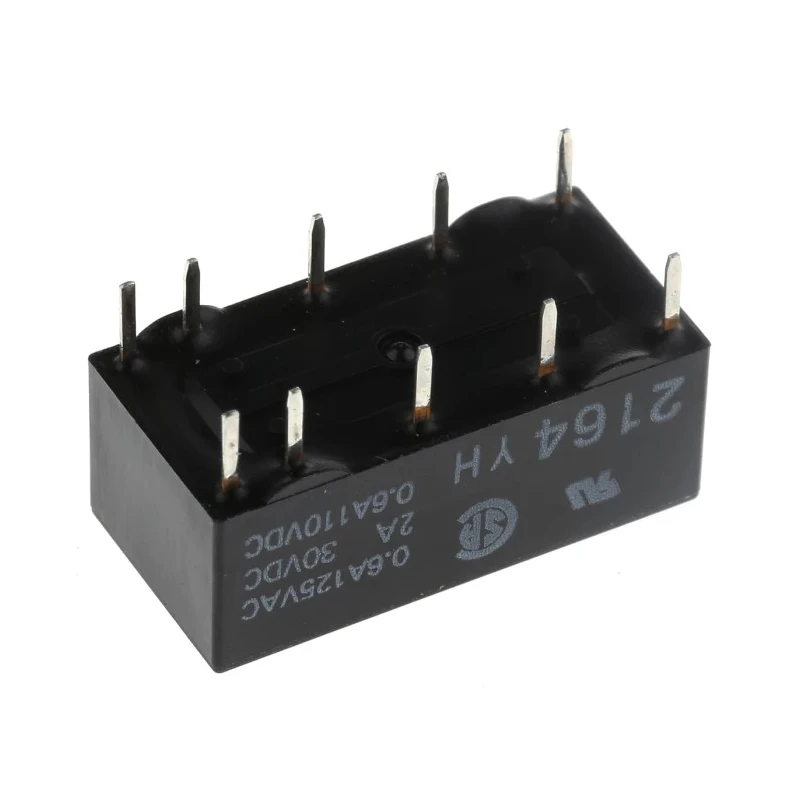 Omron Signal Relay PCB Mount DPDT 12V DC Coil 500mA Switching Current G6AK-274P-ST-US 12DC