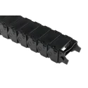 Igus Cable Trunking Series 17 Black, W60.5mm x D39 mm, L1 m Length, 75 mm Minimum Bend Radius Igumid GLW 17.4.075.0
