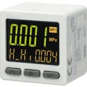 SMC Pneumatic Pressure Sensor , IP65 Rated, 1.01 bar, 24V, 50°C, Vacuum, PNP Output